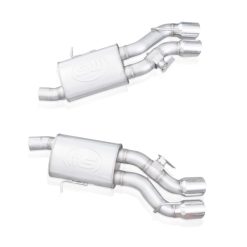 Stainless Works 2016-18 Cadillac CTS-V Sedan Axleback System Dual-Mode Turbo Mufflers 4in Tips - Image 3