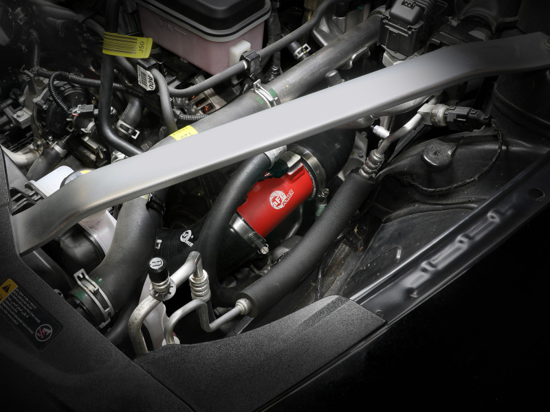 aFe BladeRunner 22-23 Kia Stinger L4-2.5L (t) Aluminum Hot and Cold Charge Pipe Kit - Red - Image 9