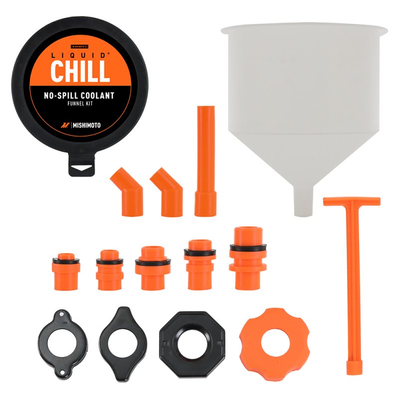 Mishimoto No-Spill Coolant Funnel Kit 15pc Set - Image 2