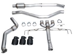 AWE Tuning 2024 Acura Integra Type S DE5 FWD Track Edition Exhaust w/ Triple Diamond Black Tips - Image 14