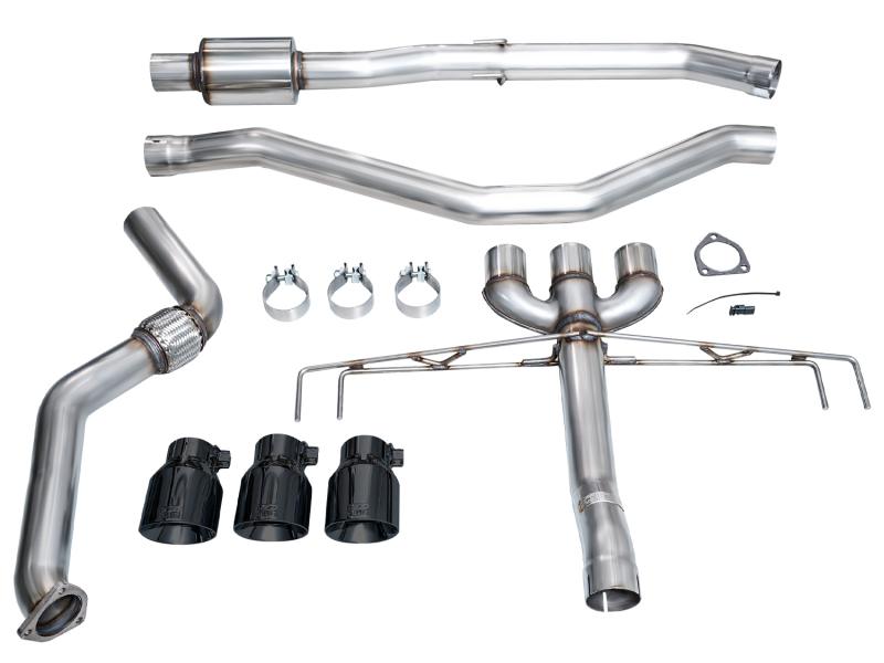 AWE Tuning 2024 Acura Integra Type S DE5 FWD Track Edition Exhaust w/ Triple Diamond Black Tips - Image 14