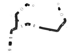 aFe BladeRunner 2 1/4in Intercooler Hot Side Charge Pipe 22-23 Ford Explorer V6-3.0L (tt) - Black - Image 2