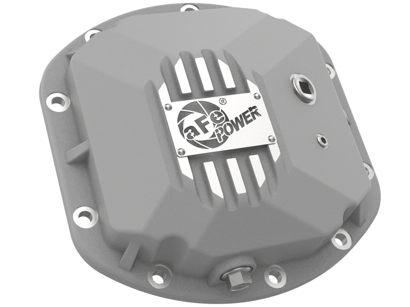 aFe 97-18 Jeep Wrangler TJ/JK Dana 30 Street Series Differential Cover w/ Machined Fins - Raw - Image 3