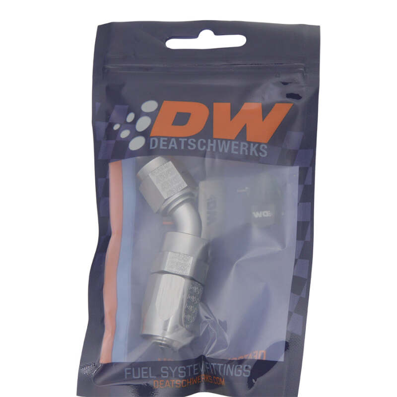 DeatschWerks 6AN Female Swivel 45-Degree Hose End CPE - Image 3