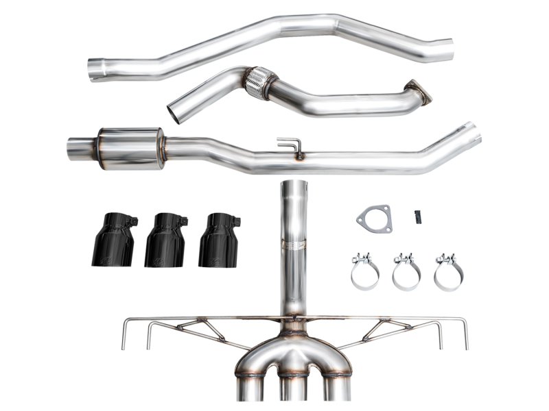 AWE Tuning 2023 Honda Civic Type R FL5 Track Edition Exhaust w/ Triple Diamond Black Tips - Image 28