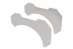 Alternative view of Borla 3in T-304 Stainless Steel Pipe/ Tube Bracket Kit (2 pieces)