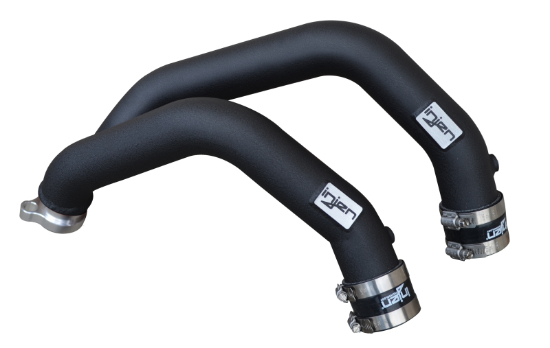 Injen 15-16 BMW M3(F80)/M4 (F82/83) 3.0L L6 Twin Turbo 2PC Aluminum Int. Charge Pipe - Wrinkle Black - Image 3