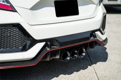 Corsa 2017-2021 Honda Civic Type R Xtreme Cat-Back Tri Rear Exit with 4.5in Black Pro-Series Tips - Image 3