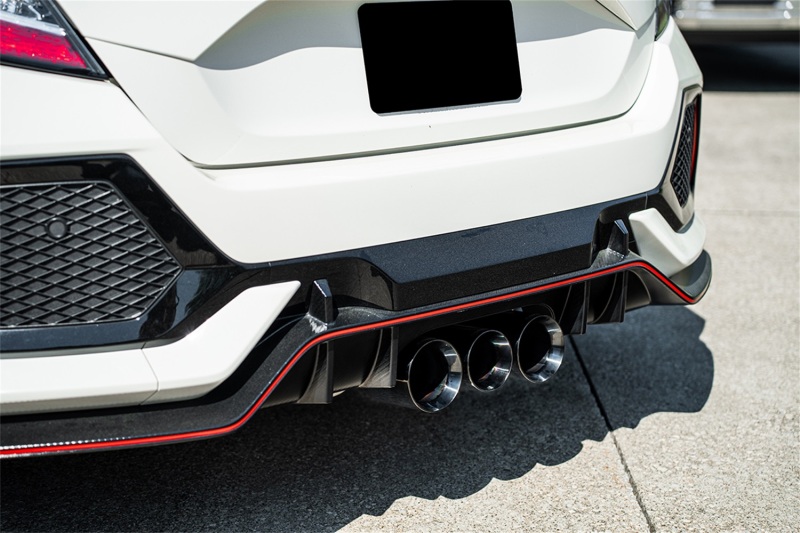 Corsa 2017-2021 Honda Civic Type R Xtreme Cat-Back Tri Rear Exit with 4.5in Black Pro-Series Tips - Image 3