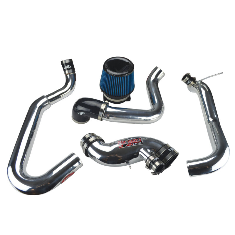 Injen 03-06 Evo 8/9/MR Cast Aluminum Intake System w/ Full Intercooler Piping Polished Short Ram Int - Image 4