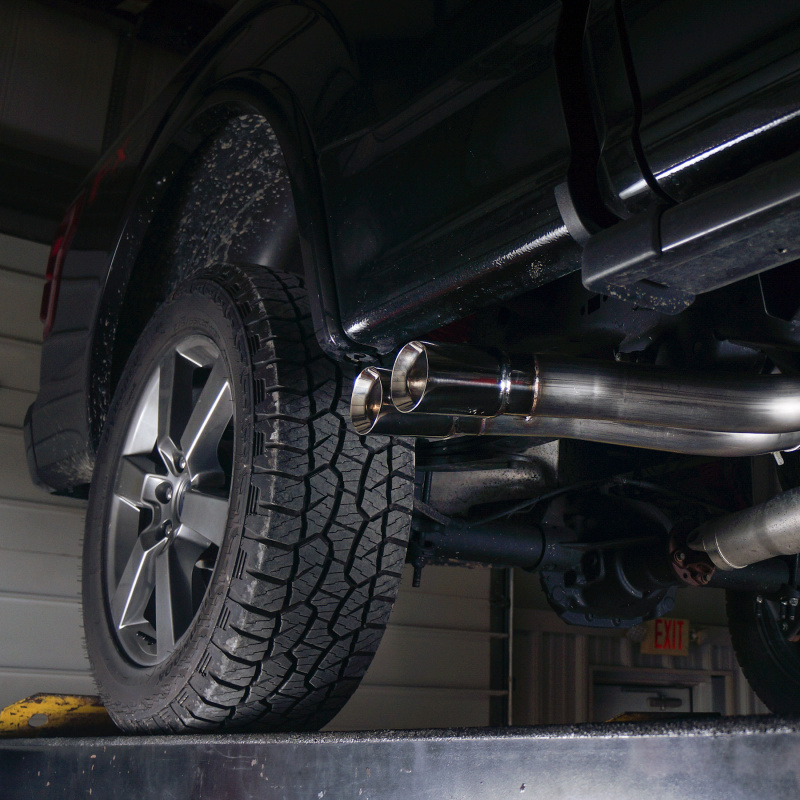 Stainless Works 2015-18 F-150 Exhaust X-Pipe Resonator Muffler Exits In Front Of Passenger Rear Tire - Image 3