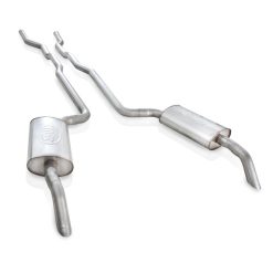 Alternative view of Stainless Works 1973-82 Corvette Exhaust 2-1/2in Factory Style Mufflers