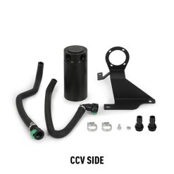 Mishimoto 11-14 Ford F-150 EcoBoost 3.5L Baffled Oil Catch Can Kit - Black - Image 3