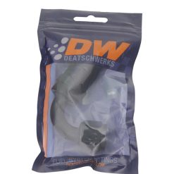 Alternative view of DeatschWerks 8 AN Female Flare Swivel 120-Degree Hose End CPE - Anodized Matte Black