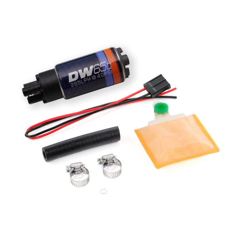 DeatschWerks 265 LPH DW65C Series Compact Fuel Pump w/o Mounting Clips (w/ Universal Install Kit) - Image 4