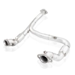Stainless Works 15-18 F-150 3.5L Downpipe 3in High-Flow Cats Y-Pipe Factory Connection - Image 3