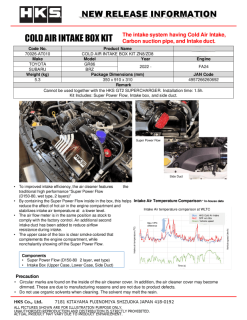 HKS Cold Air Intake Box Kit ZN8/ZD8 - Image 2