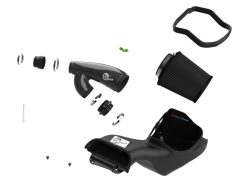 Alternative view of aFe 21-24 Ford F150 Raptor Track Series Carbon Fiber Cold Air Intake System w/ Black Pro 5R Filter