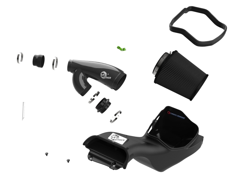 aFe 21-24 Ford F150 Raptor Track Series Carbon Fiber Cold Air Intake System w/ Black Pro 5R Filter - Image 2