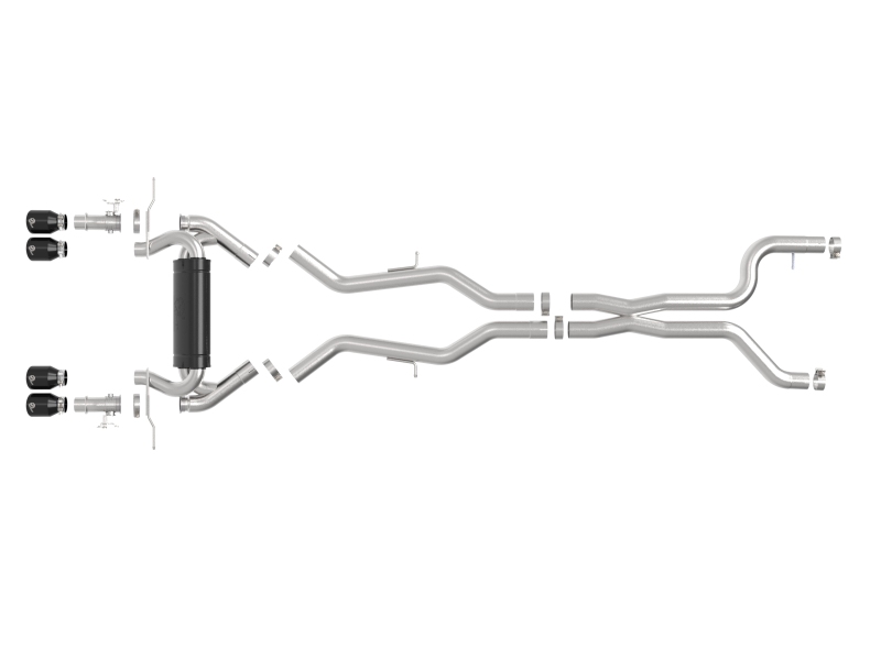 aFe 23-25 BMW M2 L6-3.0L (G87) MACH Force-Xp Cat-Back Exhaust w/ Black Tip - Image 2