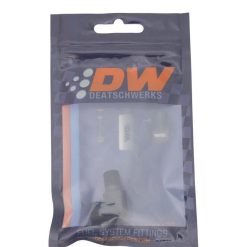 Alternative view of DeatschWerks 90-Degree 1/8in NPT Male to Female 1/8in NPT - Anodized Matte Black