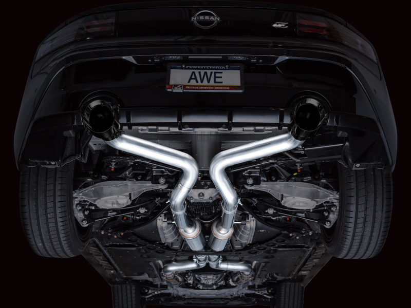 AWE 2023 Nissan Z RZ34 RWD Track Edition Catback Exhaust System w/ Diamond Black Tips - Image 17