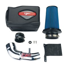 Injen 07-09 Wrangler 3.8L V6 w/ Box Polished Power-Flow Air Intake System - Image 3