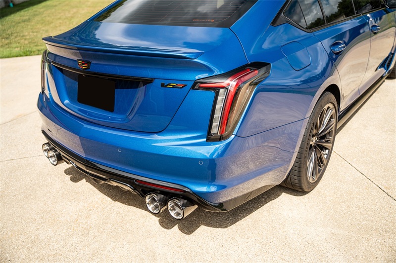Corsa 2022-24 Cadillac CT5 V Blackwing 3in. Cat-Back w/ Act. Exh. - Dbl X-Pipe - Twin 4.5in. CF Tips - Image 3