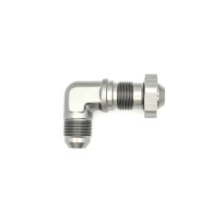 Alternative view of DeatschWerks 8AN Male Flare To 8AN Male Flare Bulkhead Adapter 90-Degree (Incl. Nut)