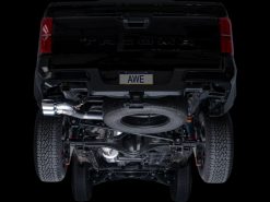 AWE Exhaust for 4th Gen Toyota Tacoma Dual Chrome Silver Tips - Image 14