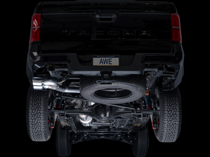 AWE Exhaust for 4th Gen Toyota Tacoma Dual Chrome Silver Tips - Image 14