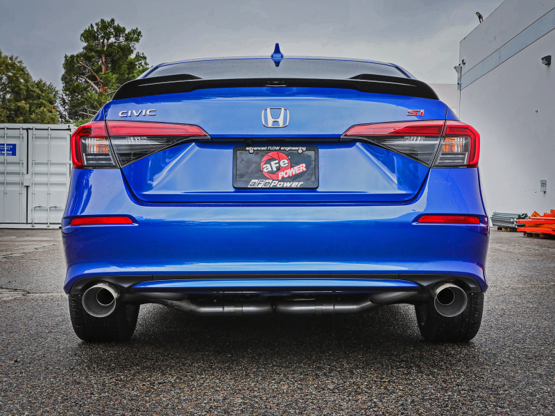 aFe 22-23 Honda Civic Si L4 1.5L (t) Takeda 2.5in to 3in 304 SS Cat-Back Exhaust w/ Polished Tips - Image 4