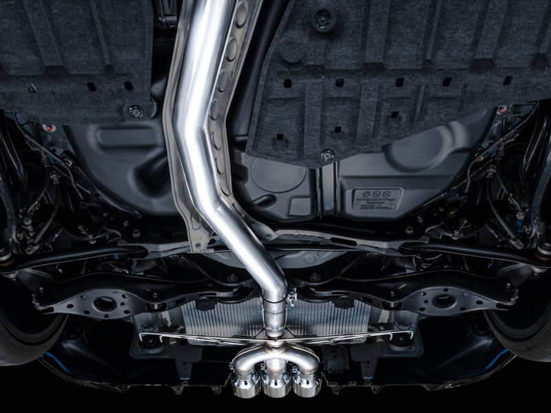 AWE Tuning 2023 Honda Civic Type R FL5 Track Edition Exhaust w/ Triple Chrome Silver Tips - Image 5