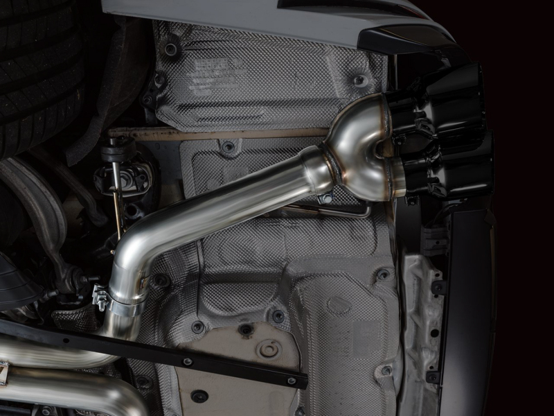 AWE Tuning 19-23 Audi C8 S6/S7 2.9T V6 AWD Track Edition Exhaust - Diamond Black Tips - Image 4