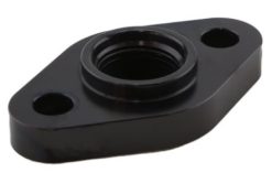 Alternative view of Turbosmart Billet Turbo Drain Adapter w/ Silicon O-Ring 52.4mm Mounting Hole Ctr Universal Fit
