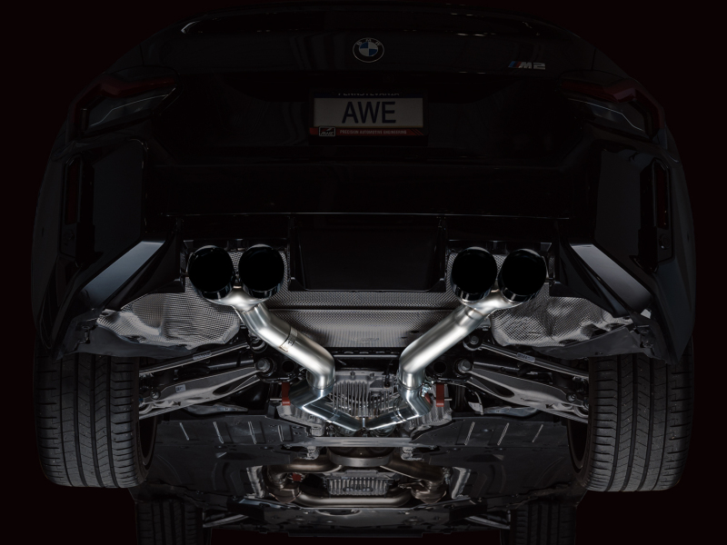 AWE Tuning 23-24 BMW G87 M2 Track Edition Exhaust - Diamond Black Tips - Image 14