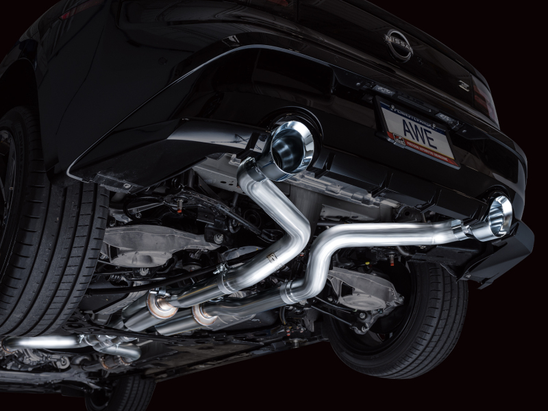 AWE 2023 Nissan Z RZ34 RWD Track Edition Catback Exhaust System w/ Chrome Silver Tips - Image 16