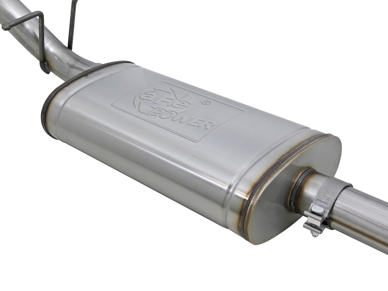 aFe Mach Force-XP Exhaust 3in CB SS 15-17 GM Colorado/Canyon 2.5L/3.6L Side Exit w/ Polished Tip - Image 5
