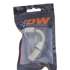 Alternative view of DeatschWerks 8AN Female Swivel 120-Degree Hose End CPE - Anodized Titanium