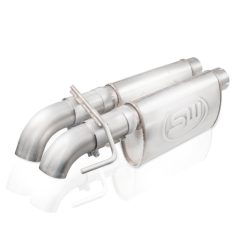 Alternative view of Stainless Works 2010-14 Ford Raptor 3in Exhaust Chambered Mufflers Dump Exit