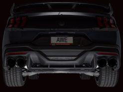 AWE 2024 Ford Mustang Dark Horse S650 RWD Track Edition Catback Exhaust w/ Quad Diamond Black Tips - Image 3