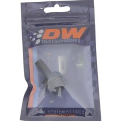 Alternative view of DeatschWerks 8AN ORB Male to 3/8in Male Triple Barb Fitting (Incl O-Ring) - Anodized Matte Black
