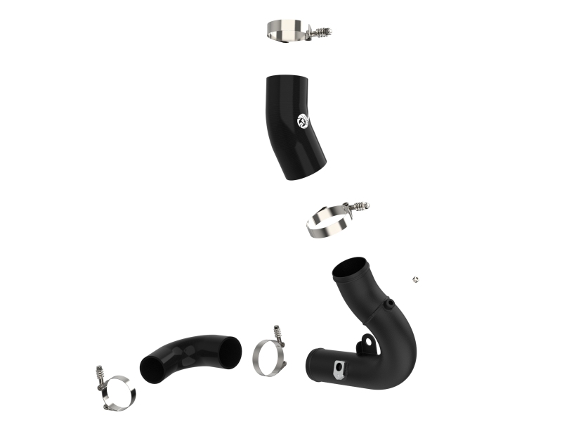 aFe Bladerunner 2.75in Aluminum Cold Charge Pipe Black VW GTI (MKVIII) 22-23 L4-2.0L (t) - Image 2