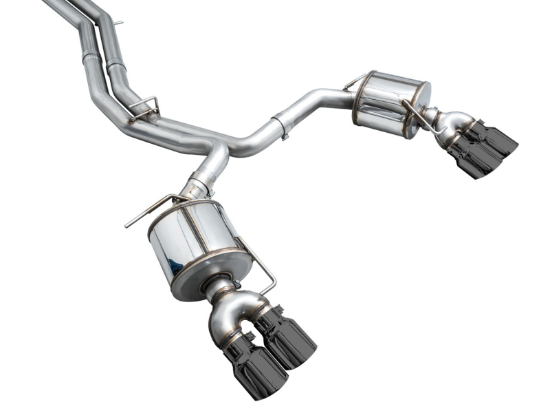 AWE Tuning 19-23 Audi C8 S6/S7 2.9T V6 AWD Touring Edition Exhaust - Diamond Black Tips - Image 12