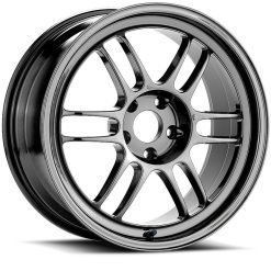 Enkei RPF1 16x7 4x100 43mm Offset 73mm Bore Black Wheel Miata 4-Lug / 02-06 Mini / Honda & Acura 4 - Image 3