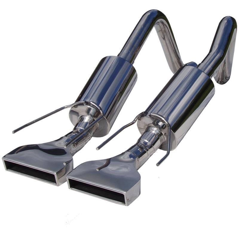 MBRP 2005-2008 Chev Corvette Dual Muffler Axle Back Rectangular Tips - Image 3