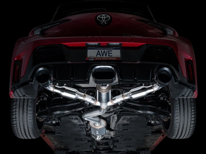AWE Tuning 2023+ Toyota GR Corolla Touring Edition Exhaust - Diamond Black Tips - Image 19