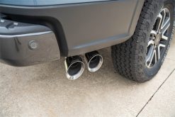 Corsa 2024-2025 Ford Ranger 3in Cat-Back Exhaust 4in Polished Pro-Series Slash Cut Twin Tip - Image 3