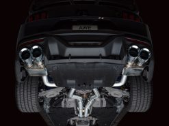 AWE 2024 Ford Mustang Dark Horse S650 RWD SwitchPath Catback Exhaust w/ Quad Chrome Silver Tips - Image 15