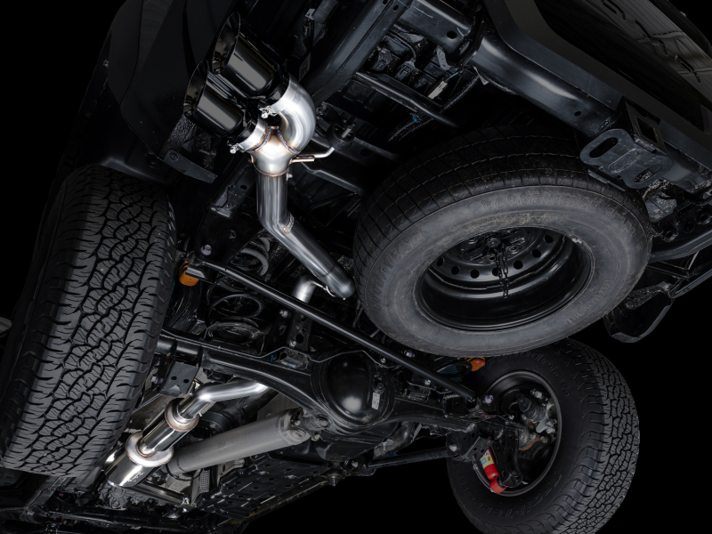 AWE Exhaust for 4th Gen Toyota Tacoma Dual Diamond Black Tips - Image 17